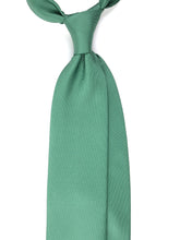 Cravatta verde chiaro 3 pieghe DACCA in seta stampata lusso