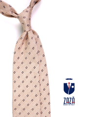 Cravatta 3 pieghe EARL seta\cotone Beige