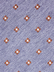 Cravatta 3 pieghe EARL seta\cotone celeste