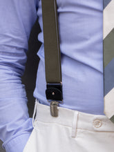 Elastic Y-brace with laces and clips ELASTIC Beige