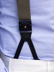 Elastic Y-brace with laces and clips ELASTIC Beige