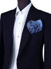 XL pocket square in pure cotton SFINGE in aviation blue