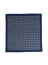 ROSERY Pure Cotton Blue XL Pocket Square