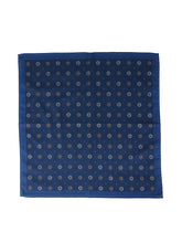 XL Blue Pure Cotton Pocket Square SFINGE