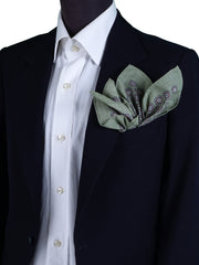 ROSERY Pure Cotton Green XL Pocket Square
