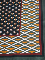 Foulard verde 70x70cm in seta stampata GOLDIE