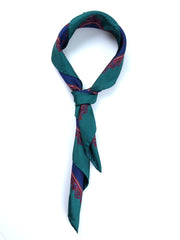 Foulard blu 70x70cm in seta stampata MELIER