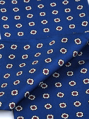 Foulard twilly blu in seta stampata DIANA