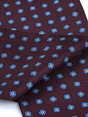Foulard twilly bordeaux in seta stampata DIANA