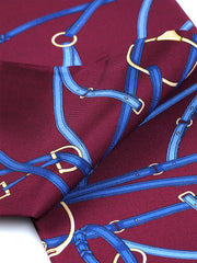 Twilly bordeaux in seta stampata REINS