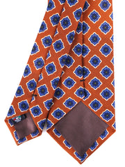 Cravatta cammello 3 Pieghe GASTONE in lana challis stampata inglese