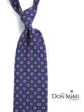 Cravatta 3 pieghe GIANGY seta madder blu