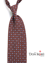 Cravatta 3 pieghe GIANGY seta madder marrone