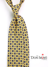 Cravatta 3 pieghe GIANGY seta madder giallo