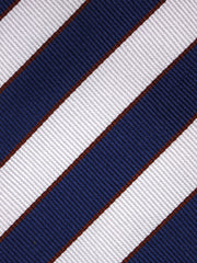 Cravatta 3 pieghe GOLDBERG in seta jacquard blu