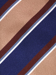 Cravatta 3 pieghe GUS in seta jacquard Beige