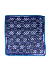 Fazzoletto da taschino blu XL in seta twill HAVOCK