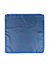 Fazzoletto da taschino ottanio XL in seta twill HAVOCK
