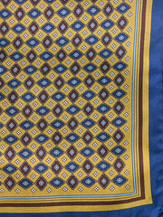 Fazzoletto da taschino giallo XL in seta twill HAVOCK