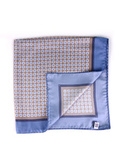Foulard IMA beige in seta stampata