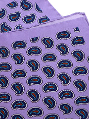Fazzoletto da taschino glicine XL in seta stampata JEAN