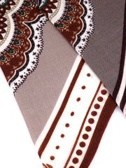 Foulard Twilly double face avorio in lana stampata MARIVA
