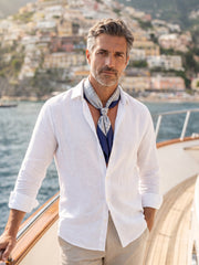 Foulard MULTIBALL grigio in seta stampata