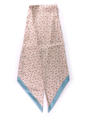 Foulard twilly NOIR in seta stampata beige