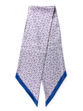 foulard twilly NOIR in seta stampata grigio