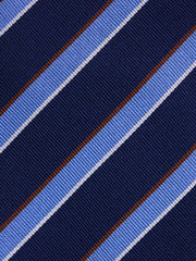 Cravatta 3 pieghe OLTREMARE seta jacquard blu