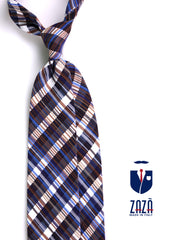 Cravatta 3 pieghe LEVANTE seta jacquard blu chiaro