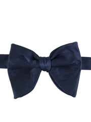 Midnight blue bow tie GOCCIA model already knotted in AMANTEA satin silk