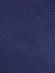 Cravatta 3 pieghe PERCY in seta tessuta Blu