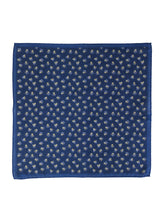 Fazzoletto da taschino blu in cotone DANIEL