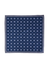 Fazzoletto da taschino blu/grigio in cotone KRISTY