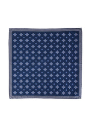 Fazzoletto da taschino blu/grigio in cotone KRISTY
