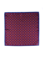 Fazzoletto bordeaux da taschino in pura seta stampata KARMA