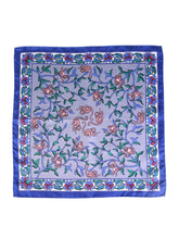 Fazzoletto da taschino grigio in pura seta stampata MONKEY