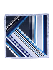 Fazzoletto da taschino grigio in pura seta stampata HOLLY