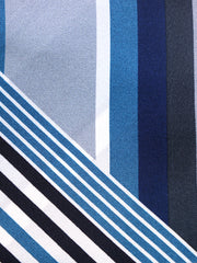 Fazzoletto da taschino grigio in pura seta stampata HOLLY