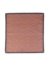 Fazzoletto da taschino arancione in cotone DANIEL