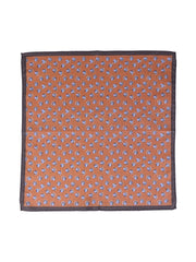 Fazzoletto da taschino arancione in cotone DANIEL