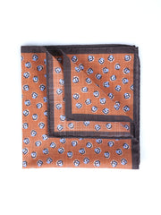 Fazzoletto da taschino arancione in cotone DANIEL