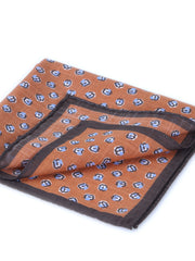 Fazzoletto da taschino arancione in cotone DANIEL