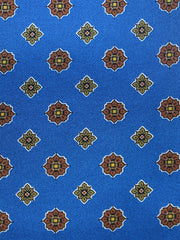 Fazzoletto ottanio da taschino in pura seta stampata KARMA