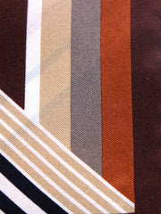 Fazzoletto da taschino ruggine in pura seta stampata HOLLY