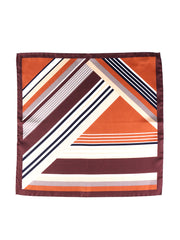 Fazzoletto da taschino ruggine in pura seta stampata HOLLY