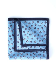 Fazzoletto da taschino celeste in cotone DANIEL