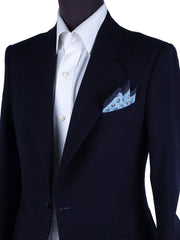 Fazzoletto da taschino celeste in cotone DANIEL