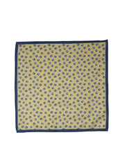 Fazzoletto da taschino giallo in cotone DANIEL